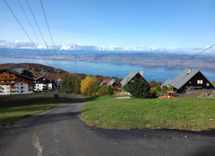 Duplex en station vue sur lac Leman Thollon-les-Mémises Extérieur photo